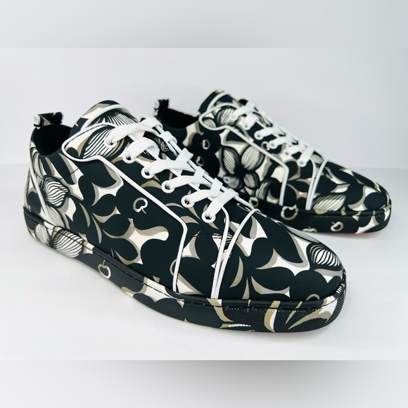 CHRISTIAN LOUBOUTIN Louis Junior Orlato Flat Petunia Men Sneakers EU 43 - US 10 - Picture 3 of 12